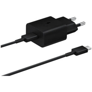 Samsung EP-T1510X, negru, USB-C, Fast Charge 15W + cablu USB-C