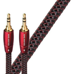 Audioquest Golden Gate, Jack 3.5 mm Male - Jack 3.5 mm Male, 0.6m, negru-rosu