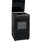 Aragaz Heinner HFSC-V50LITBK, 4 arzatoare, Gaz, Aprindere electrica, Timer, 50 cm, Negru