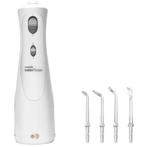 WATERPIK Irigator oral portabil WP-490, 4 capete de curatare, 2 trepte de presiune, alb
