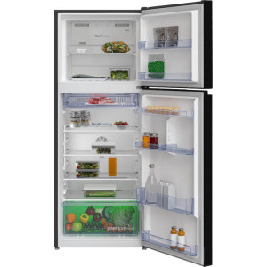Beko RDNT401I40SWBN, 375 L, Clasa E, No Frost, NeoFrost Dual Cooling, HarvestFresh, NutriFreeze, 172 cm, Negru