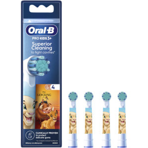 Oral-B Rezerva periuta de dinti electrica Kids Lion King, 4 buc
