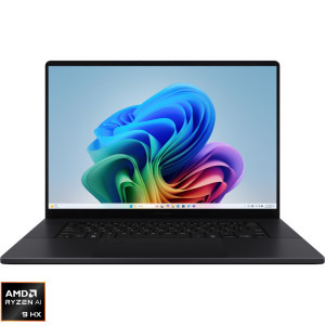 ASUS 16'' ProArt P16 OLED H7606WP, 4K Touch, Procesor AMD Ryzen™ AI 9 HX 370 (24M Cache, up to 5.1 GHz), 64GB LPDDR5X, 2TB SSD, GeForce RTX 5070 8GB, Win 11 Pro, Nano Black