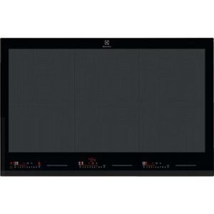 Plita incorporabila Electrolux EIV87671, Inductie, 6 zone de gatit, TotalFlex, PowerBoost, ActiveTouch, Hob2Hood, 78 cm, Negru
