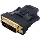 4World 1x DVI-D Male - 1x HDMI Female, negru