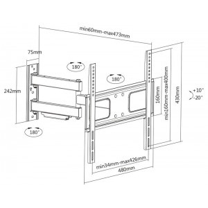 SBOX PLB-3644 32 - 55 inch