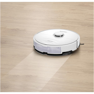 Roborock S8, S802-00, aspirator si mop, 5200 mAh, 6000Pa, 750 ml, 4 senzori, 4 harti, 50W, 180 min autonomie, Alb, Li-Ion 5200 mAh, 0.4L