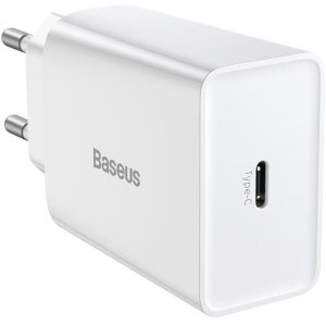 Baseus CCFS-SN02, Speed Mini Quick Charge 20W, 1x USB-C, White