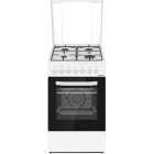 Aragaz Heinner HFSC-S60LITGC-WH, 4 arzatoare, Mixt, Dispozitiv de siguranta, Grill, 50 cm, Alb