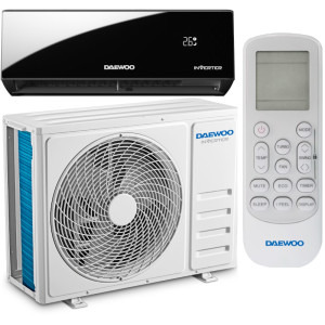 Aer conditionat Daewoo Pro Series DAC-12PROBK, 12000 BTU, A++/A+, Wi-Fi, Inverter, Filtru cu ioni de argint + Kit instalare inclus