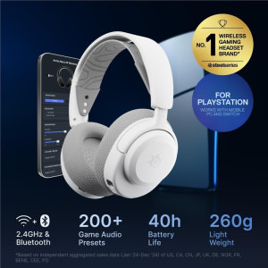 SteelSeries Arctis Nova 3P Wireless White Playstation 5