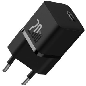 Baseus GaN5 Mini, 1x USB-C, Quick Charge 20 W, GaN, Black
