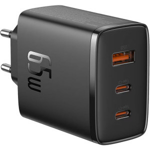 Incarcator retea Baseus Cube Pro, 2x USB-C, 1x USB, Quick Charge 65 W, Black