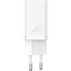 Incarcator retea Baseus GaN5, 2x USB-C, Quick Charge 40 W, White