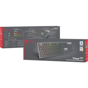 Genesis THOR 420 RGB, Content Slim Blue Switch, Mecanica, Silver
