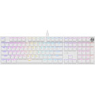 Tastatura Gaming Genesis Thor 404 RGB, Gateron Yellow Pro Switch, Mecanica, White