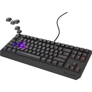 Genesis Thor 230 TKL RGB, Outemu Brown Switch, Mecanica, Black