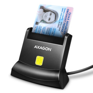 Cititor carduri AXAGON Cititor electronic carti de identitate CRE-SM4N, USB 2.0
