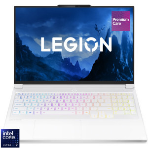 Laptop Lenovo Gaming 16 Legion 7 16IAX10, WQXGA OLED 240Hz, Procesor Intel® Core™ Ultra 9 275HX (36M Cache, up to 5.40 GHz), 32GB DDR5, 1TB SSD, GeForce RTX 5060 8GB, No OS, Glacier White, 3Yr Onsite Premium Care