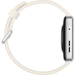 Huawei Watch Fit 4, Silver cu White Fluoroelastomer Strap