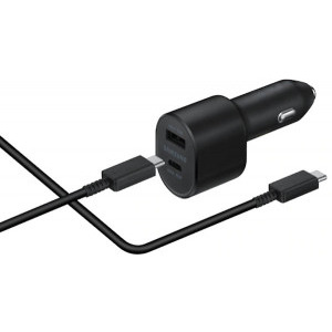 Samsung Auto EP-L5300X, 1x USB, 1x USB-C, Black, Fast Charge