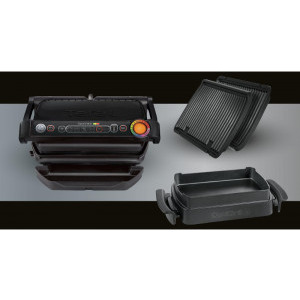 Tefal Gratar electric, OPTIGRILL GC714834, 2000W, Negru