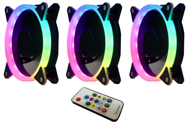 Ventilator / radiator Segotep Pro Vibrant 3x120mm RGB Fan kit