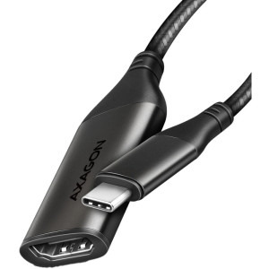 Adaptor AXAGON 1x USB Tip C Male - 1x HDMI 2.1a Female, 0.25 m, negru-gri