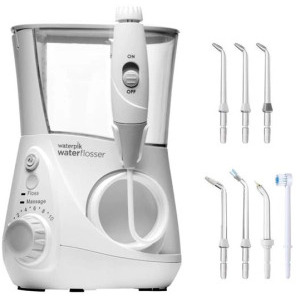 WATERPIK Irigator oral Aquarius WP-660, 10 trepte presiune, 7 rezerve, Alb