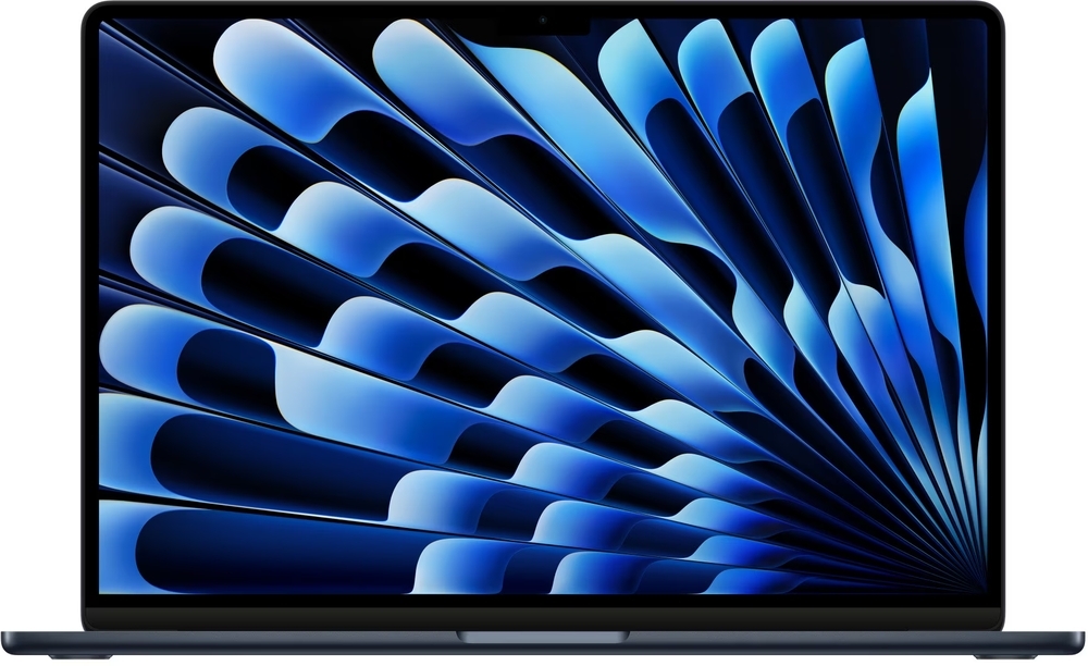 Laptop Apple 15.3'' MacBook Air 15 with Liquid Retina, Apple M2 chip (8-core CPU), 24GB, 512GB SSD, Apple M2 10-core GPU, macOS Ventura, Midnight, INT keyboard, 2023
