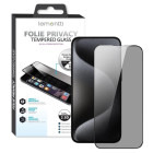 Folie protectie Lemontti Sticla Privacy Full Fit Black pentru iPhone 15 Pro Max