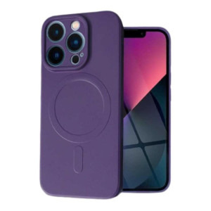 Lemontti Capac protectie spate Silicon MagSafe Purple iPhone 15 Pro Max