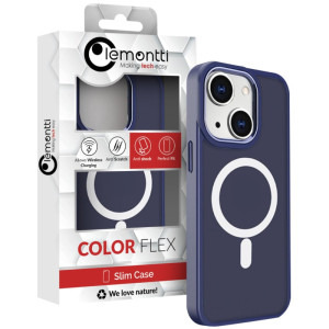 Lemontti Capac protectie spate Color Matte MagSafe Blue pentru  iPhone 15 Plus