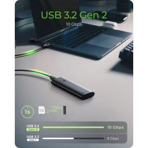 Icy Box IB-1806MT-CU31 M.2 NVMe USB 3.2 Gen 2 USB-C Black
