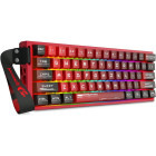 Tastatura Gaming Redragon Venom Rapid Trigger RGB Red/Black Clossed Buttom Pink Magnetic Switch Mecanica