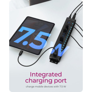 Icy Box IB-HUB1717-U3 17-port USB 3.2 Gen 1 Hub Black
