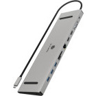 Icy Box IB-DK2106a-CPD, 11-in-1, 100W Power Delivery, 2x HDMI, 1x VGA, 3x USB 3.0, Gigabit LAN, SD/microSD card reader