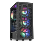 PC Gaming ZMEU Essential Plus, AMD Ryzen 5 PRO 8600G 4.3GHz, 8GB DDR5, 500GB SSD, Radeon 760M with Ryzen AI, Iluminare RGB