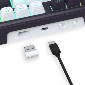 Redragon Terraflare Pro RGB Black/White Mint Mambo Switch Mecanica