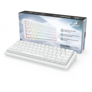 Redragon Draconic V2 Pro RGB White Linear Grey Switch Mecanica