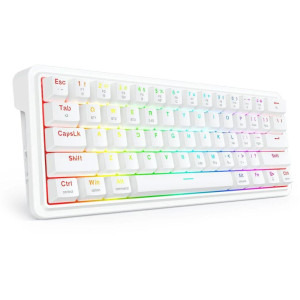 Redragon Draconic V2 Pro RGB White Linear Grey Switch Mecanica