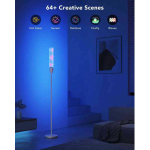 Govee Lampa LED de podea RGB Smart H6078302, 1500 lumeni, 2200K-6500K, Wi-Fi, Bluetooth