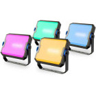 Govee Proiectoare LED RGB Smart H8057C11, 24 W, 1000 lumeni, 2700K-6500K, IP66, Wi-Fi, Bluetooth, 4 buc
