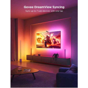 Govee Banda LED pentru TV RGB Smart H60993D2, Wi-Fi, Bluetooth, 5 m, diagonala 75-85 inch