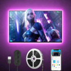 Govee Banda LED pentru TV RGB Smart H61780A1, Bluetooth, 3 m, diagonala 46-60 inch