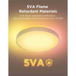 Govee Plafoniera LED RGB Smart H60A6C01, 24 W, 4300 lumeni, 2700K-6500K, Wi-Fi, Bluetooth