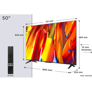 TCL Smart TV QLED 50S59K Seria S59K 126cm Full HD