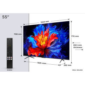 TCL Smart TV QLED 55P81K Seria P81K 139cm 4K UHD HDR