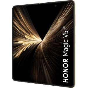Honor Magic V5, 512GB, 12GB RAM, Dual SIM, 5G, 5-Camere, Dawn Gold + Casti HONOR Choice Earbuds Clip Purple incluse