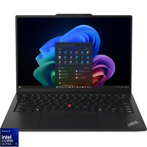 Lenovo 14'' ThinkPad X1 Carbon Gen 14 Aura Edition, WUXGA IPS Touch, Procesor Intel® Core™ Ultra 5 335 (12M Cache, up to 4.60 GHz), 32GB LPDDR5X, 512GB SSD, Intel Graphics, Win 11 Pro, Black